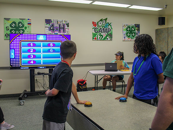 campers playing family feud