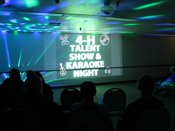 karaoke night at camp