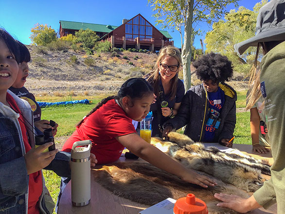 campers learning about the mammals of Nevada