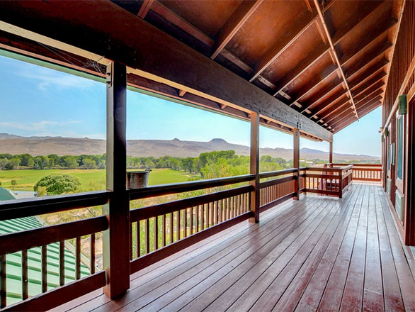 view from the second floor deck