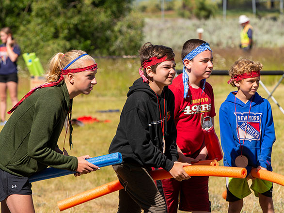 campers playing quidditch