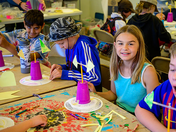 campers making weather veins