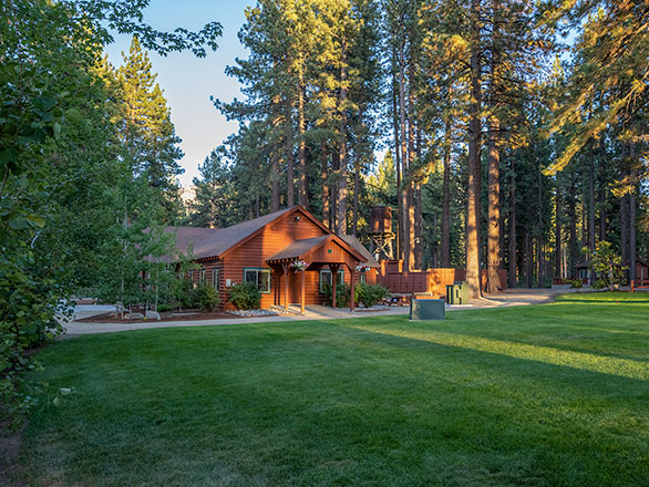 main building looking south