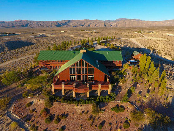 main building aeiral lookin norht