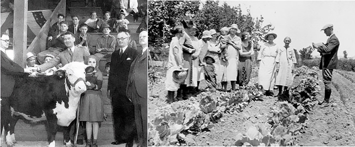 Historic photo: Group of people pictured.